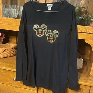 Mickey & Minnie  bling long sleeve shirt